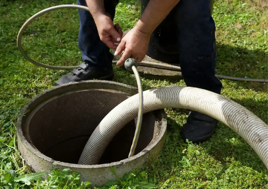 teléfono para servicio de limpieza de fosa séptica 